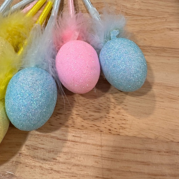 Easter Decorations Colorful Eggs On Sticks - Picture 4 of 7